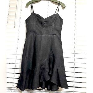 🛍️ BOLTE  black small dress with adjustable straps.